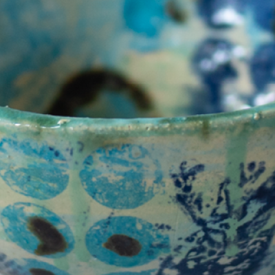 ceramic bowl artwork collage london